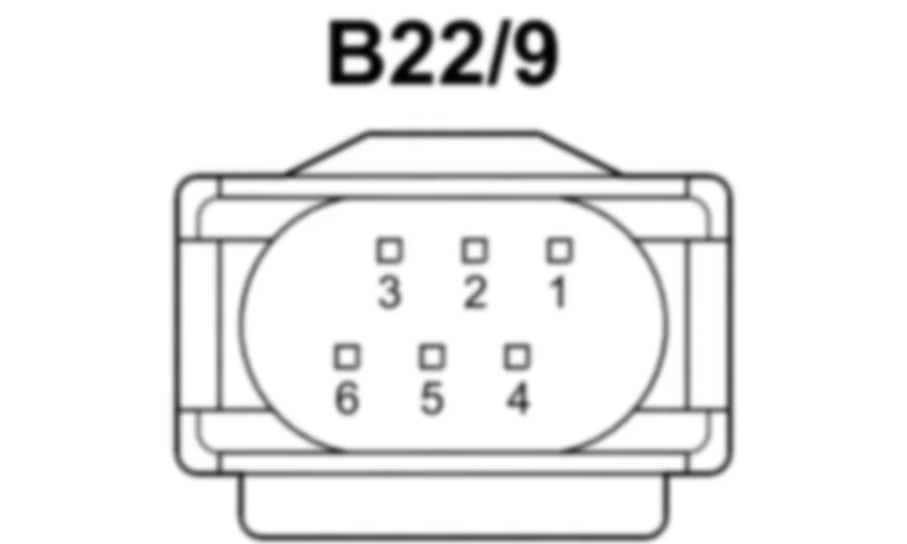 Распиновка разъема B22/9 -  Датчик уровня спереди справа для Mercedes-Benz SL-class (R231) 2012-2020