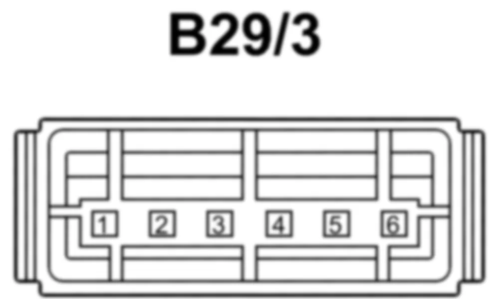 Распиновка разъема B29/3 -  Датчик DISTRONIC (DTR) / правый передний бампер для Mercedes-Benz SL-class (R231) 2012-2020