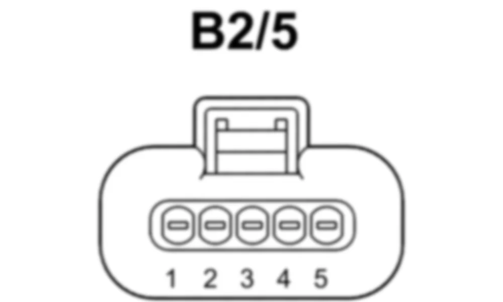Распиновка разъема B2/5 -  Термопленочный датчик массового расхода воздуха для Mercedes-Benz SL-class (R231) 2012-2020