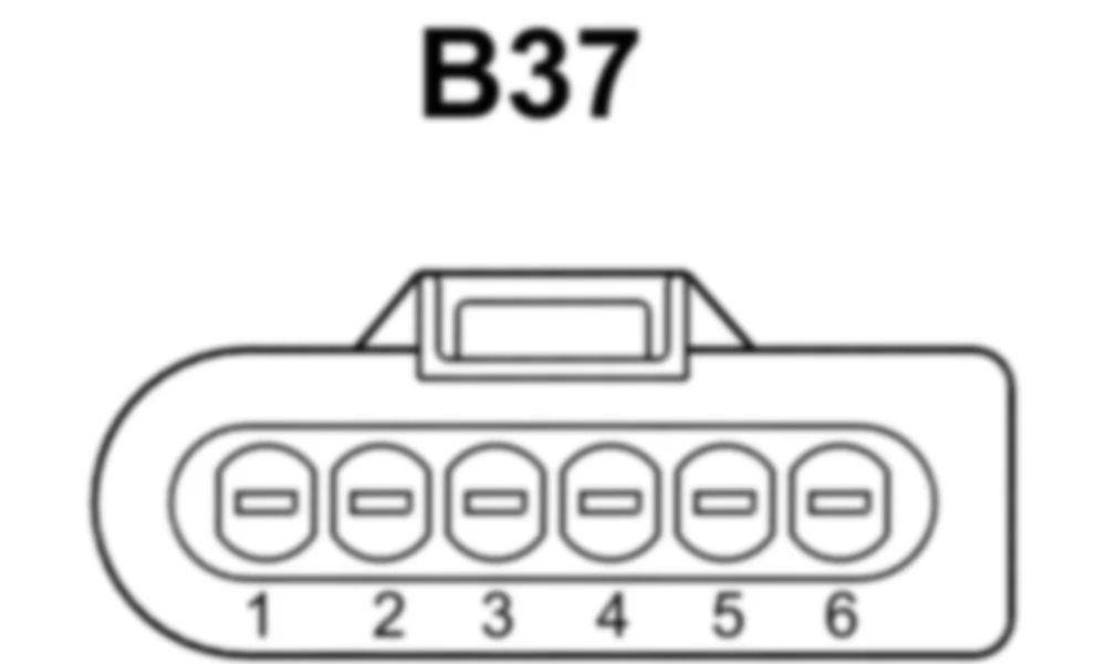 Распиновка разъема B37 -  Датчик педали акселератора для Mercedes-Benz SL-class (R231) 2012-2020