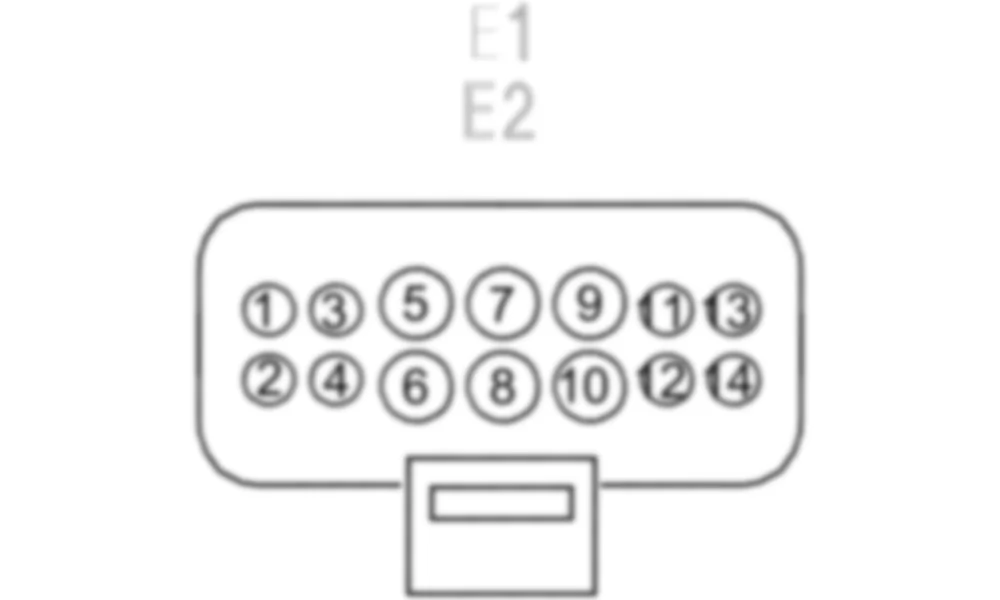 Распиновка разъема E1 -  Передний левый блок фонаря для Mercedes-Benz SL-class (R231) 2012-2020