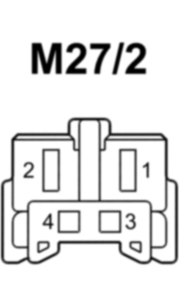 Распиновка разъема M27/2 -  Электродвигатель регулировки сиденья водителя по высоте для Mercedes-Benz SL-class (R231) 2012-2020