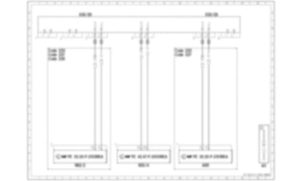Электросхема Динамика автомобиля CAN для Mercedes-Benz SL-class (R231) 2012-2020