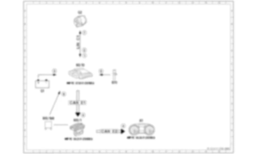 Электросхема Принципиальная электрическая схема интерфейса генератора для Mercedes-Benz SL-class (R231) 2012-2020
