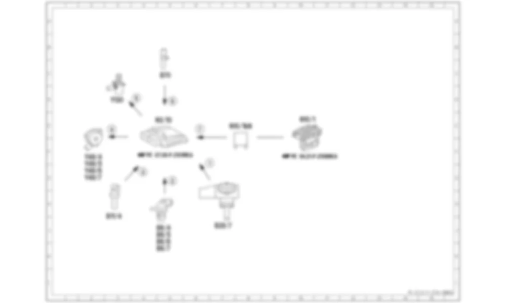 Электросхема Принципиальная электрическая схема регулировки фаз газораспределения для Mercedes-Benz SL-class (R231) 2012-2020