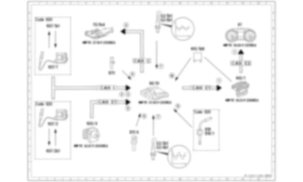 Электросхема Принципиальная электрическая схема системы очистки выхлопных газов для Mercedes-Benz SL-class (R231) 2012-2020