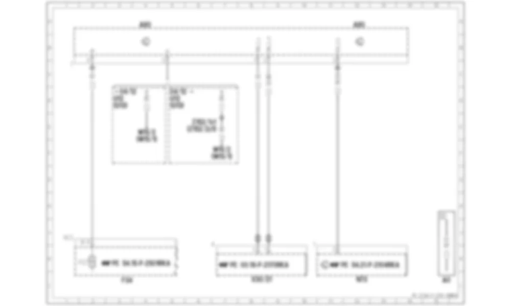 Электросхема Блок управления интеллектуального сервомодуля (ISM) для Mercedes-Benz SL-class (R231) 2012-2020
