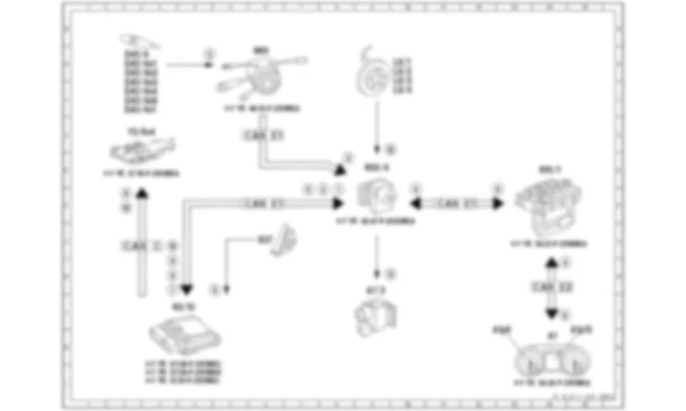 Электросхема Принципиальная электрическая схема круиз-контроля (CC) для Mercedes-Benz SL-class (R231) 2012-2020