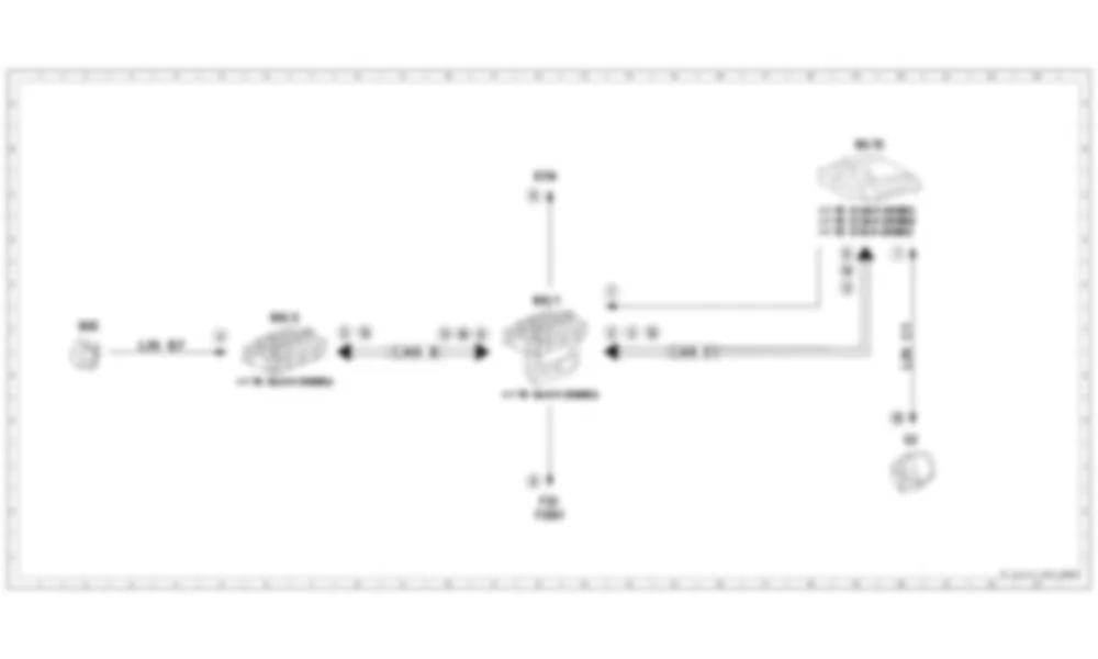 Электросхема Схема электрических функций для управления энергопотреблением для запуска / остановки двигателя для Mercedes-Benz SL-class (R231) 2012-2020