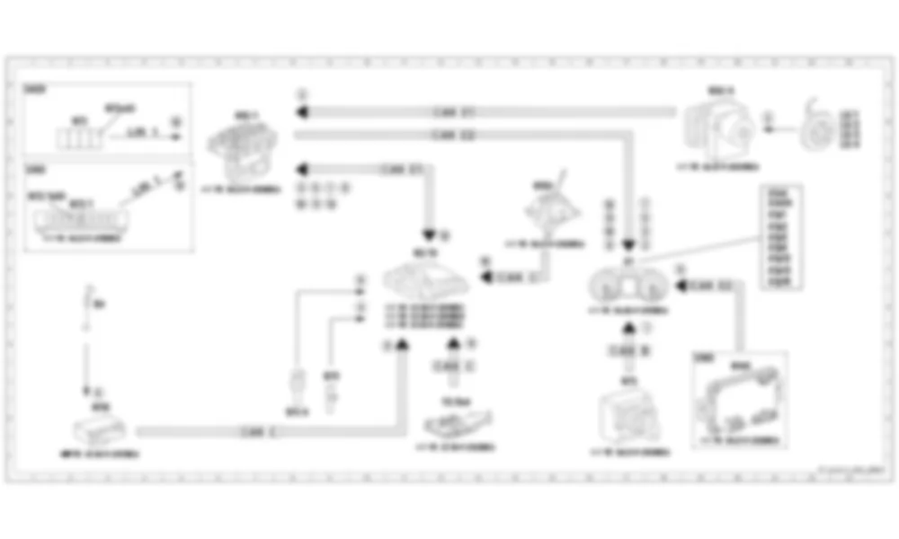 Электросхема Принципиальная электрическая схема комбинации приборов, индикация рабочего состояния для Mercedes-Benz SL-class (R231) 2012-2020