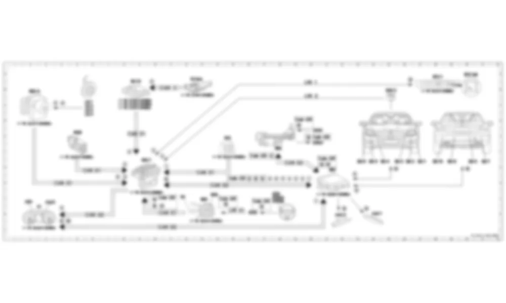 Электросхема Принципиальная электрическая схема парковочной системы для Mercedes-Benz SL-class (R231) 2012-2020