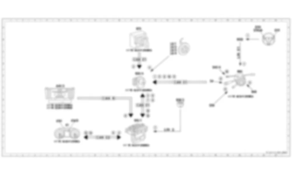 Электросхема Схема электрических функций системы Attention Assist для Mercedes-Benz SL-class (R231) 2012-2020