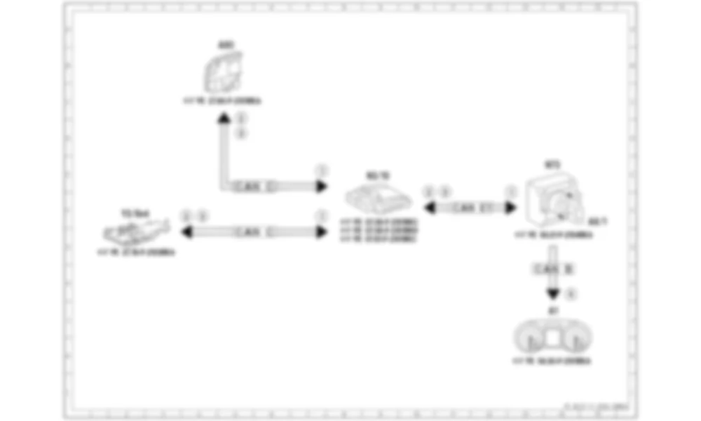 Электросхема Принципиальная электрическая схема системы авторизации движения (DAS) для Mercedes-Benz SL-class (R231) 2012-2020