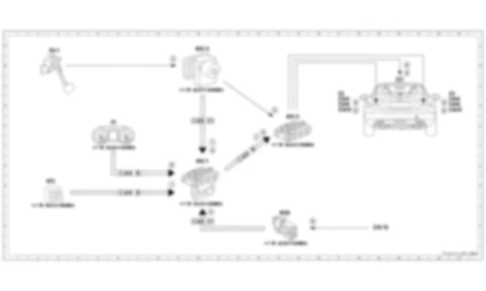Электросхема Принципиальная электрическая схема срабатывания стоп-сигнала для Mercedes-Benz SL-class (R231) 2012-2020