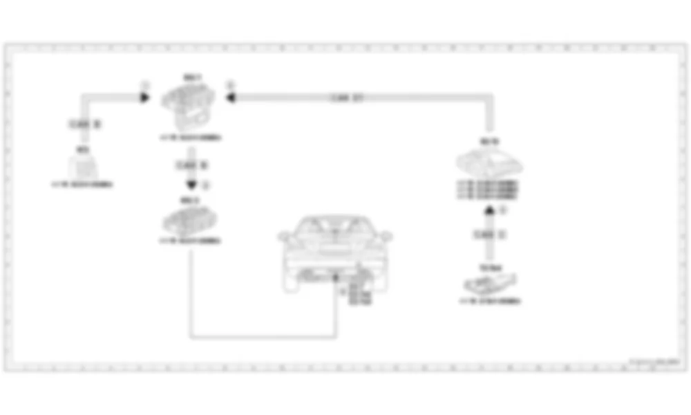 Электросхема Принципиальная электрическая схема срабатывания резервного света для Mercedes-Benz SL-class (R231) 2012-2020