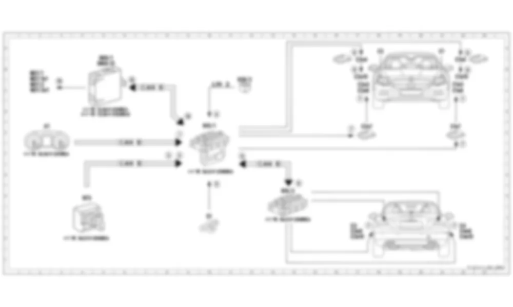 Электросхема Принципиальная электрическая схема, задержка выключения фар (SWA) для Mercedes-Benz SL-class (R231) 2012-2020