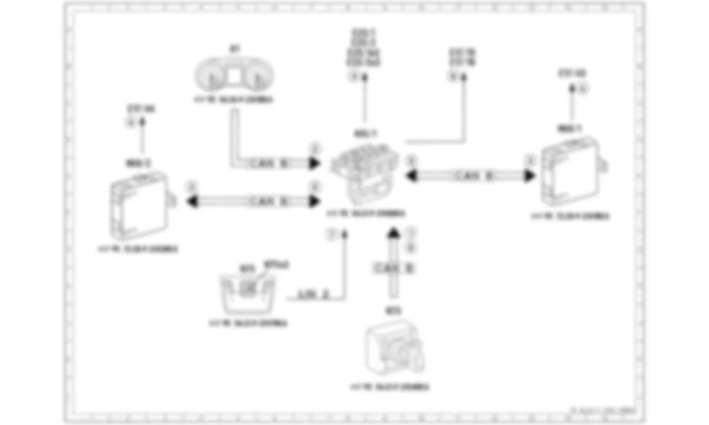 Электросхема Принципиальная электрическая схема внешнего освещения для Mercedes-Benz SL-class (R231) 2012-2020
