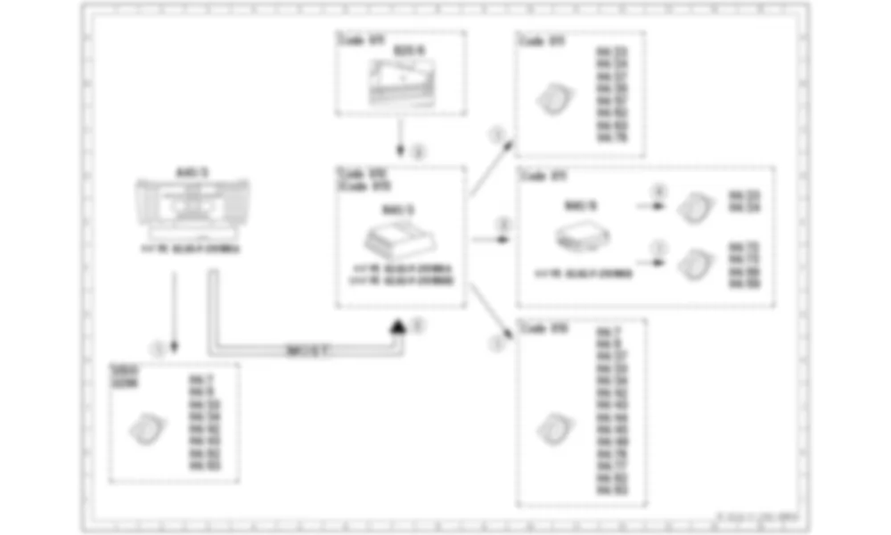 Электросхема Принципиальная электрическая схема акустической системы для Mercedes-Benz SL-class (R231) 2012-2020