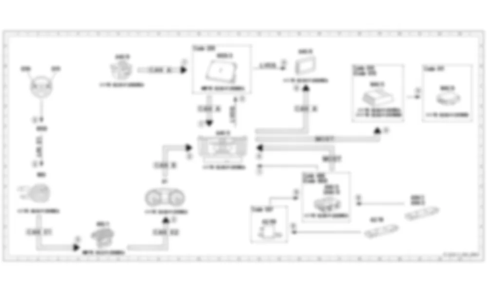 Электросхема Функциональная электрическая схема для режима ТВ, функция для Mercedes-Benz SL-class (R231) 2012-2020