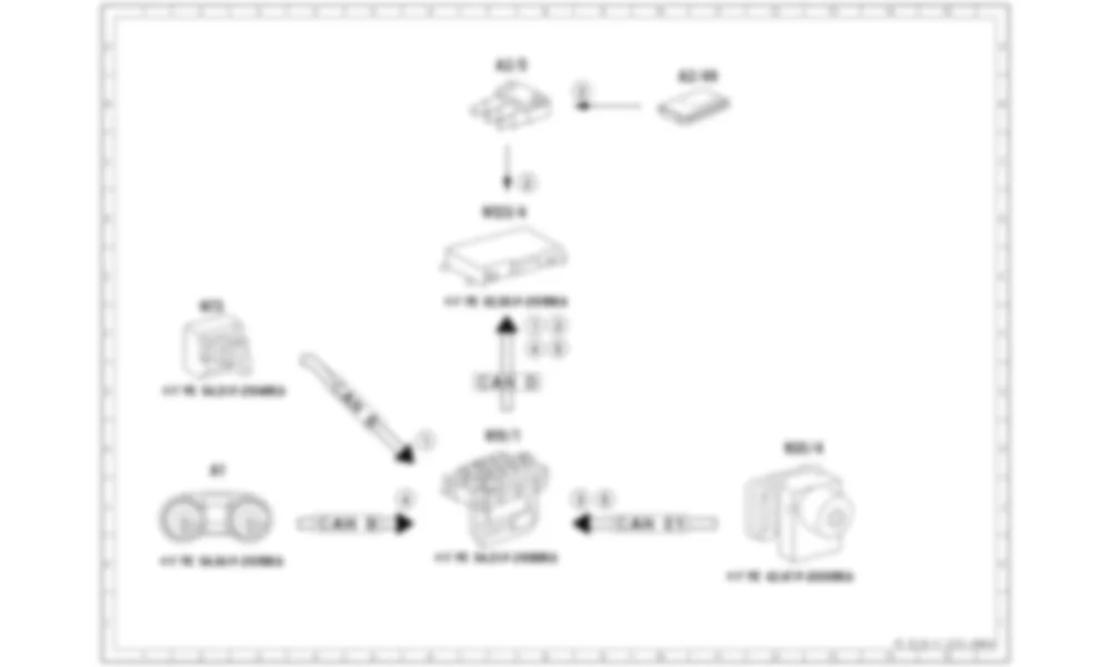 Электросхема Функциональная электрическая схема для определения положения, функция для Mercedes-Benz SL-class (R231) 2012-2020