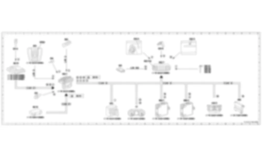 Электросхема Принципиальная электрическая схема входных сигналов климат-контроля для Mercedes-Benz SL-class (R231) 2012-2020