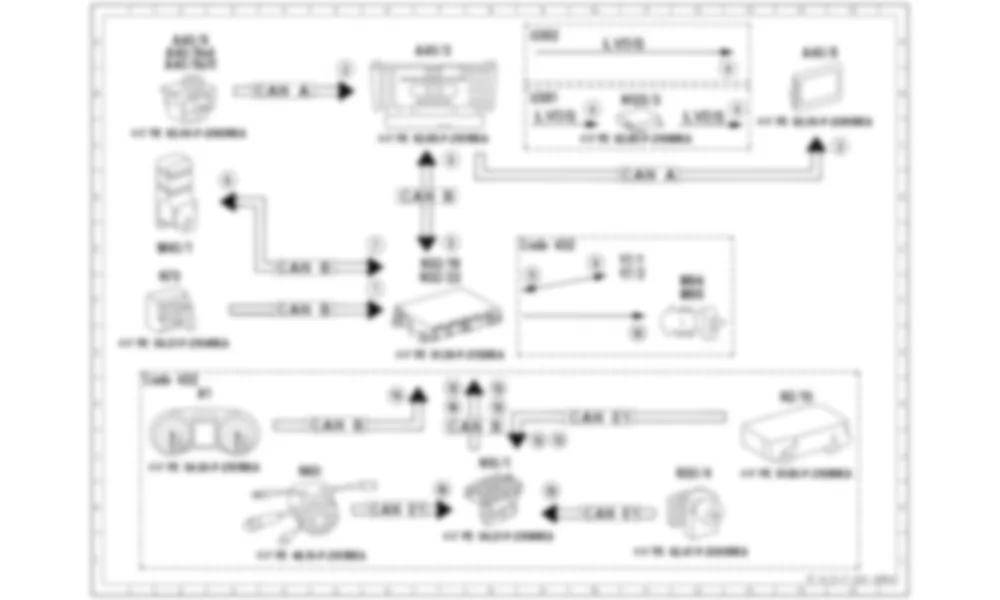 Электросхема Принципиальная электрическая схема мультиконтурного сиденья для Mercedes-Benz SL-class (R231) 2012-2020