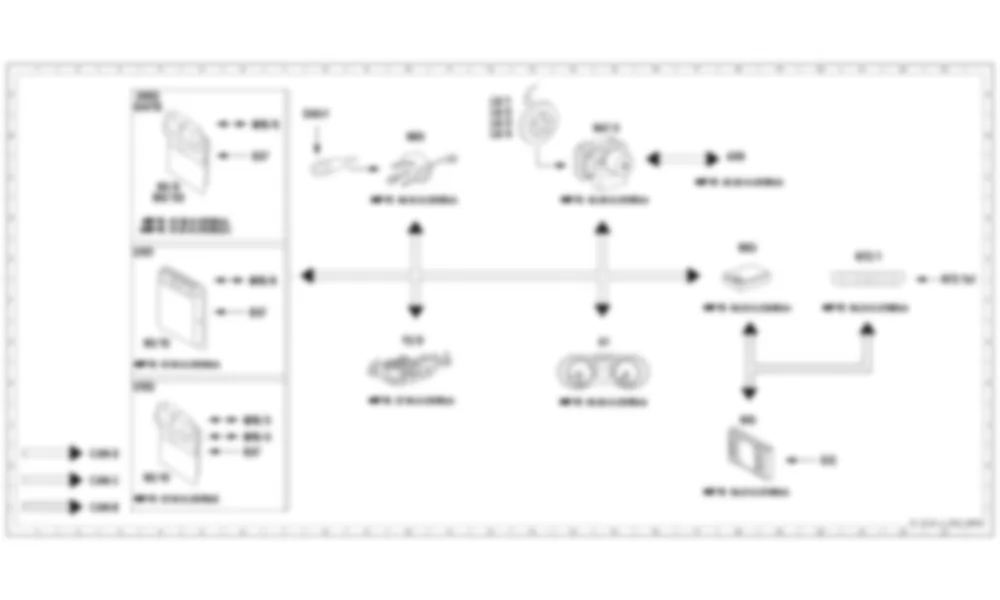 Электросхема Функциональная электрическая схема Distronic (DTR) для Mercedes-Benz R-class (W251) 2005—2020