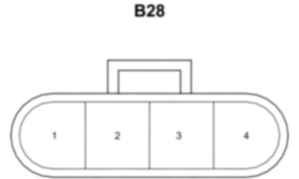 Распиновка разъема B28 -  Датчик давления во впускном коллекторе для Smart Fortwo (W451) 2007–2014