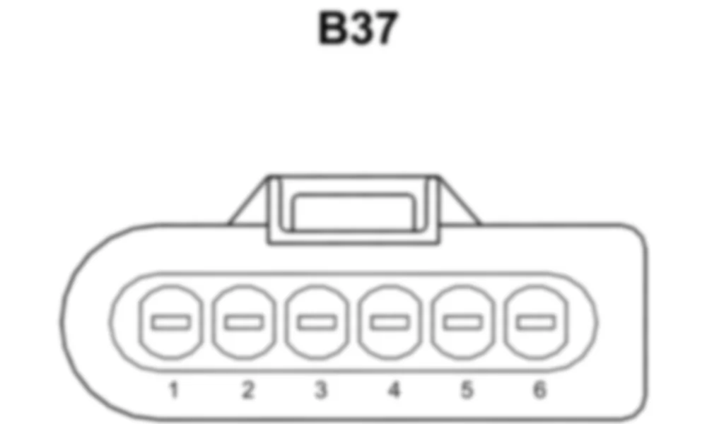 Распиновка разъема B37 -  Датчик педали акселератора для Smart Fortwo (W451) 2007–2014