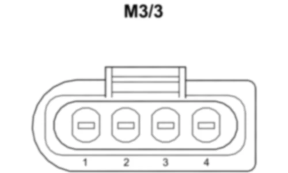 Распиновка разъема M3/3 -  Топливный насос с датчиком уровня топлива для Smart Fortwo (W451) 2007–2014