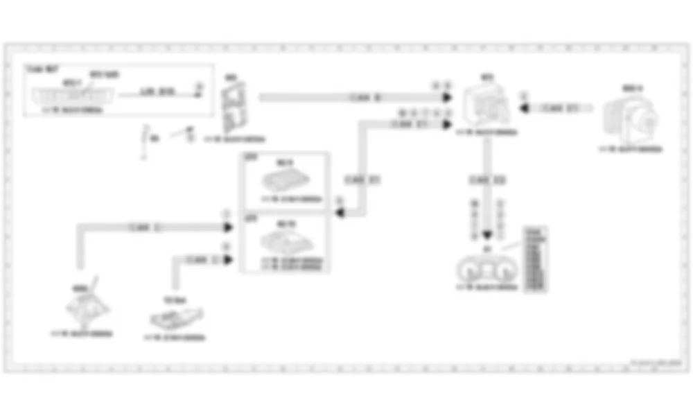 Электросхема Принципиальная электрическая схема комбинации приборов, индикация рабочего состояния для Mercedes-Benz G-class (W463) 2013—2018