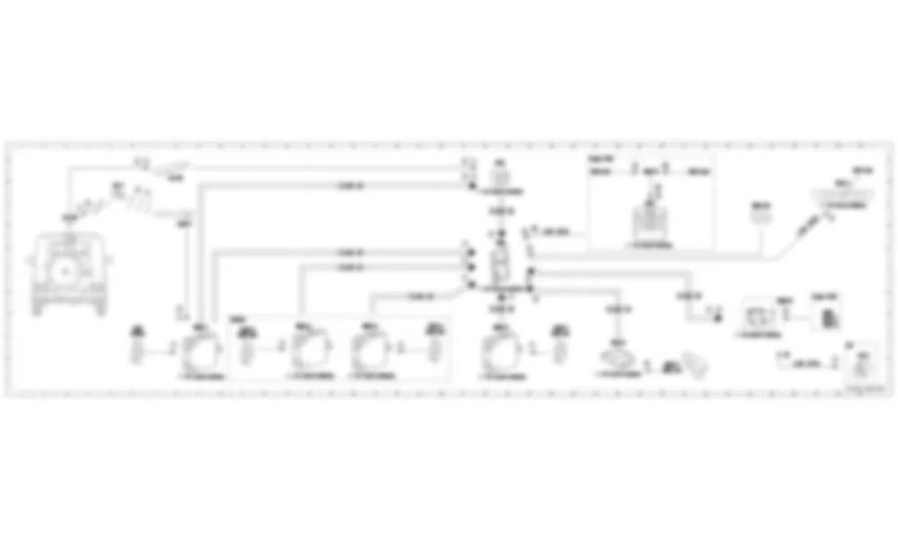 Электросхема Принципиальная электрическая схема системы охранной сигнализации, срабатывание сигнализации для Mercedes-Benz G-class (W463) 2013—2018