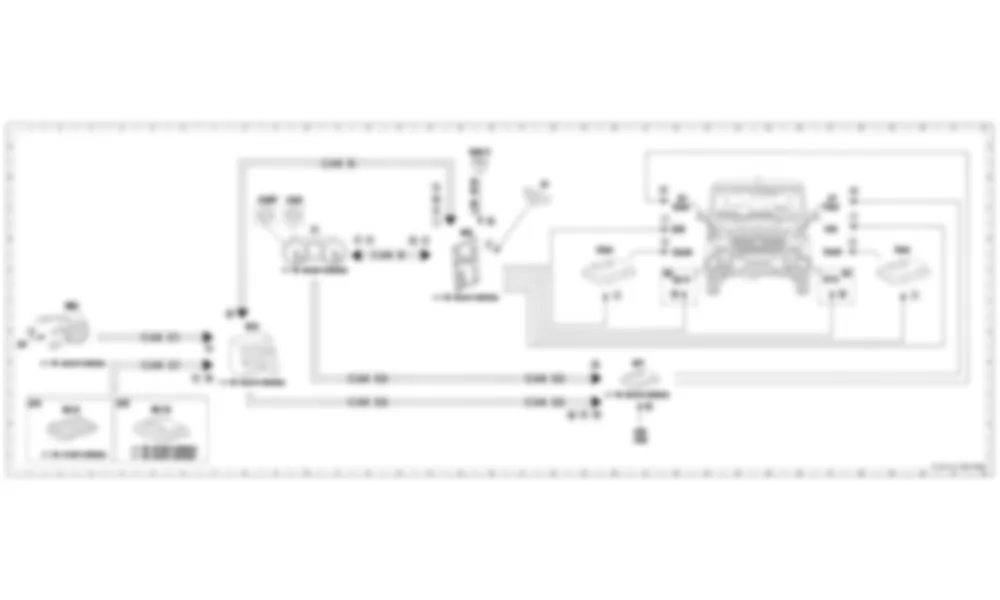 Электросхема Принципиальная электрическая схема включения дальнего света для Mercedes-Benz G-class (W463) 2013—2018