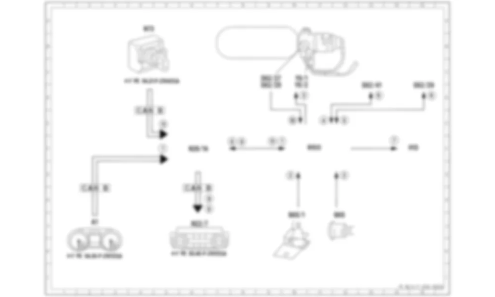 Электросхема Принципиальная электрическая схема системы пожаротушения для Mercedes-Benz G-class (W463) 2013—2018