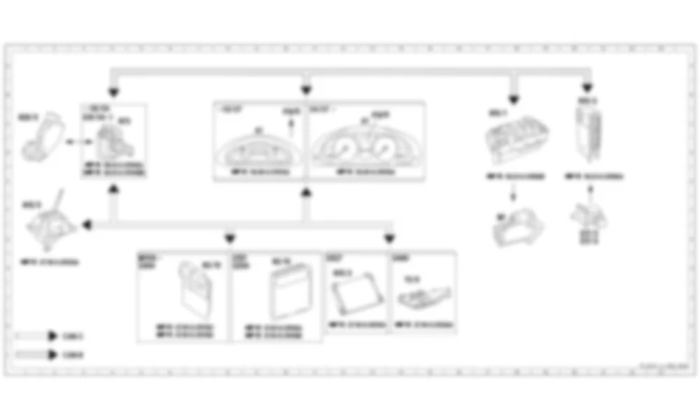 Электросхема Функциональная схема электрической системы системы авторизации движения (DAS) для Mercedes-Benz G-class (W463) 1990—2012