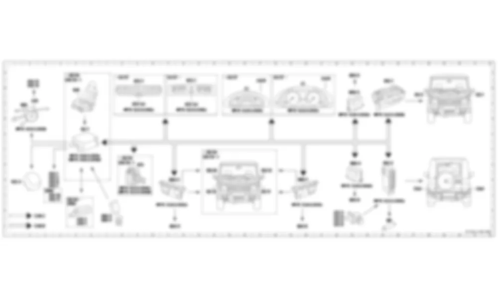 Электросхема Электрическая схема подушки безопасности для Mercedes-Benz G-class (W463) 1990—2012