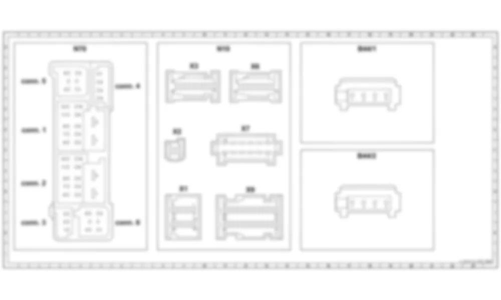 Распиновка разъемов схемы Блок управления потолочной панелью управления (OCP) для Mercedes-Benz Sprinter (W906) 2014–2018