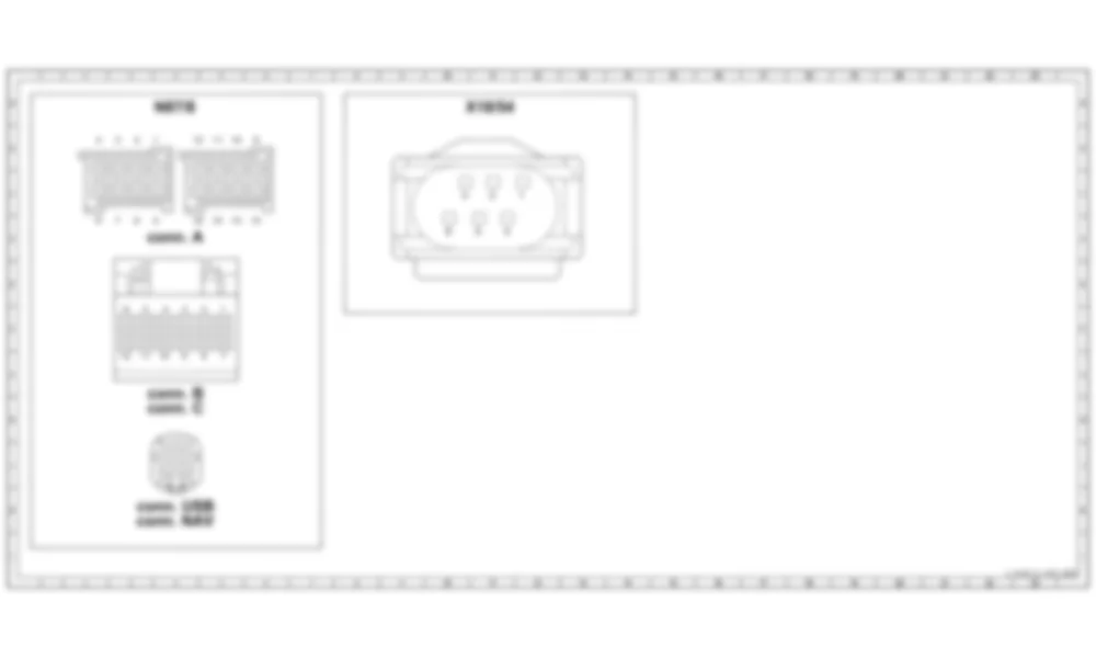 Распиновка разъемов схемы Блок управления камерой заднего вида для Mercedes-Benz Sprinter (W906) 2014–2018