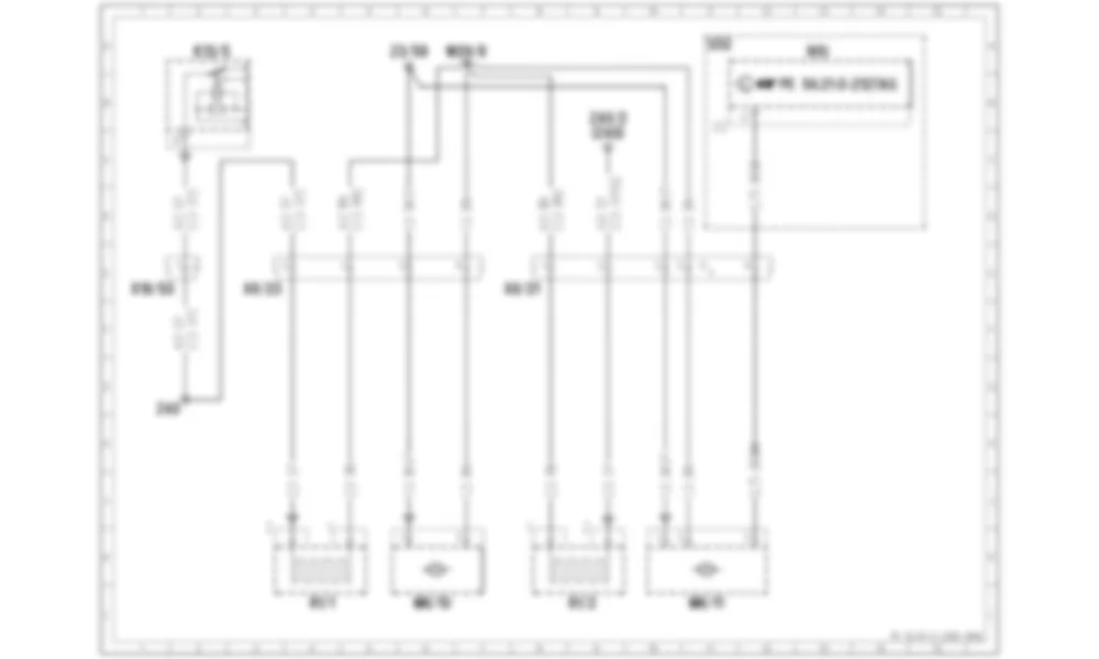 Электросхема Схема подключения точки разъединения разъема для Mercedes-Benz Sprinter (W906) 2014–2018