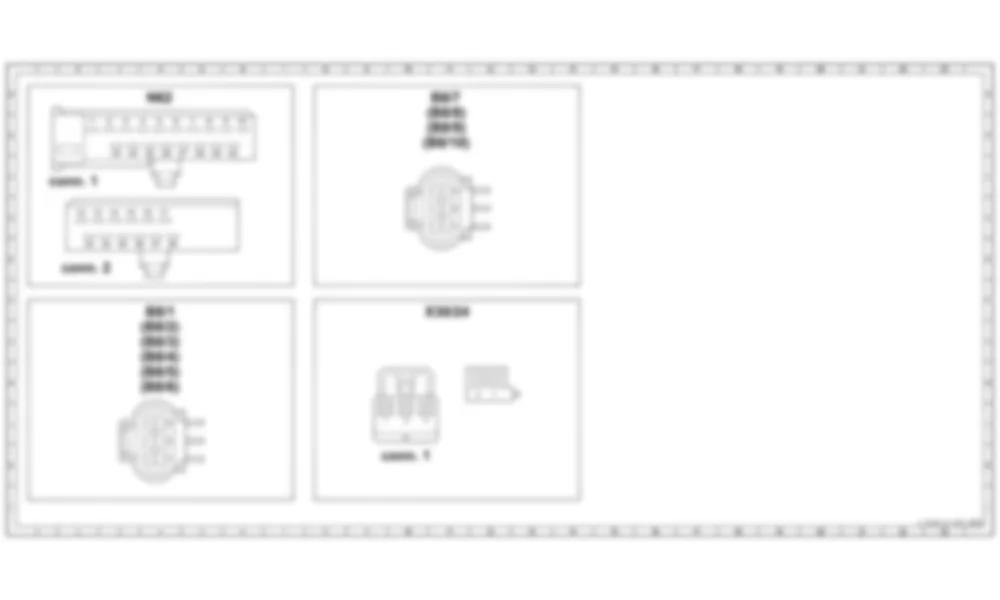 Распиновка разъемов схемы Блок управления парктроником (ПТС) для Mercedes-Benz Sprinter (W906) 2006–2014