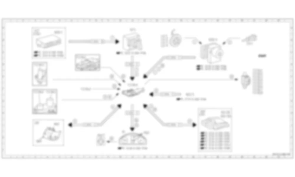 Электросхема Функциональная схема электрической системы электронного управления коробкой передач (ETC) для Mercedes-Benz Sprinter (W906) 2006–2014