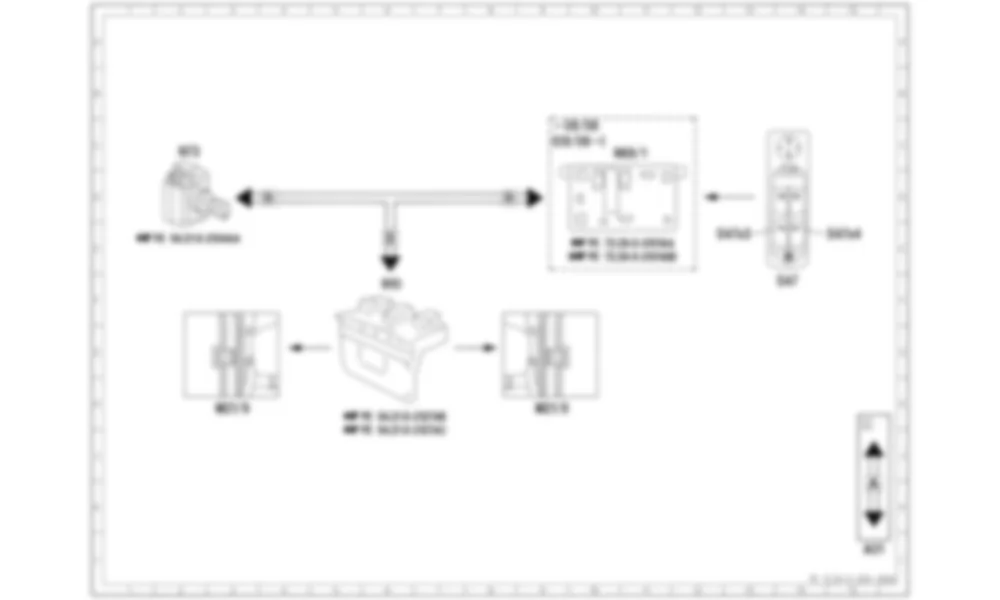 Электросхема Принципиальная электрическая схема вентиляционного окна для Mercedes-Benz Sprinter (W906) 2006–2014