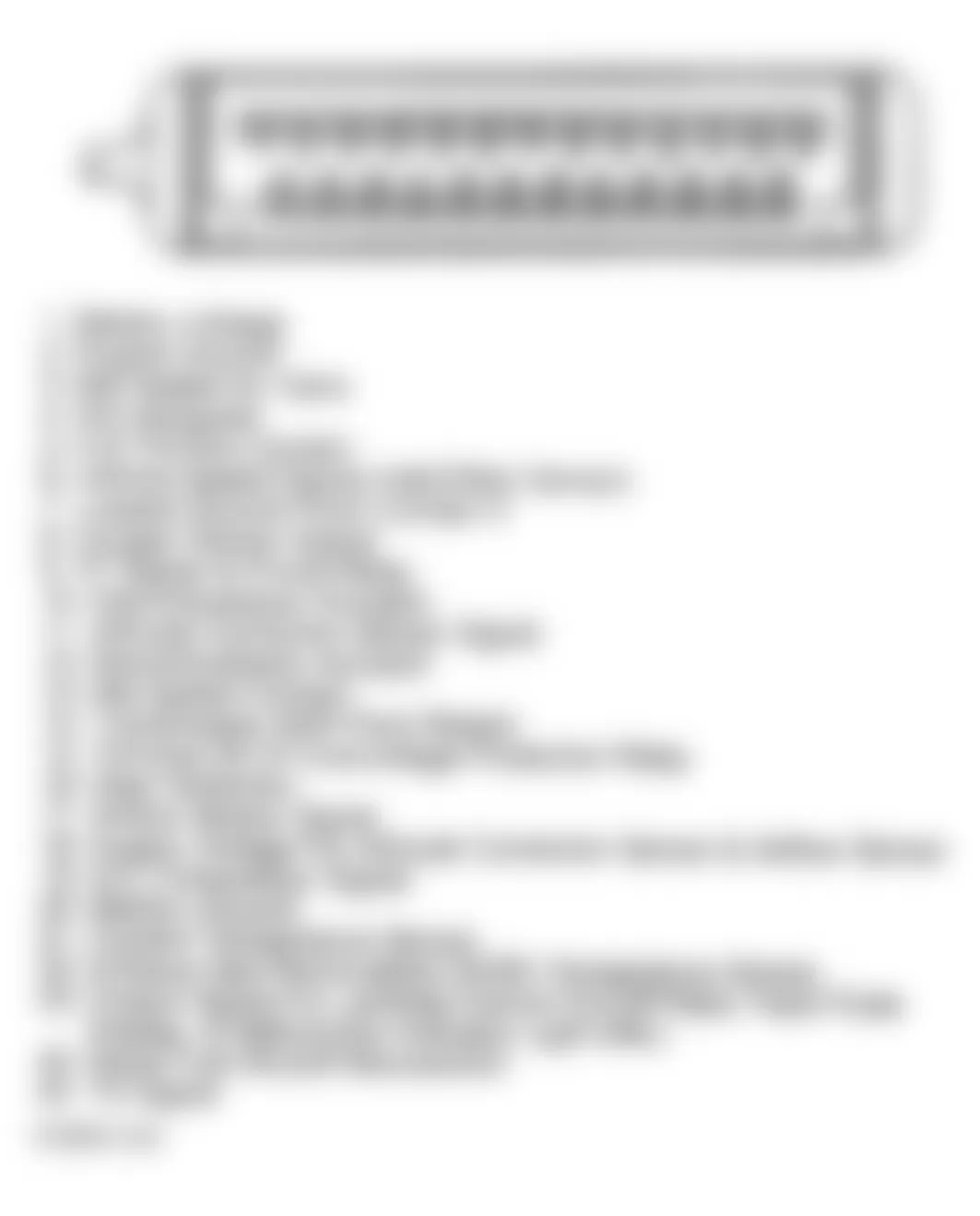 Mercedes-Benz 190E 1992 - Component Locations -  Identifying CIS-E Control Unit Connector Terminals