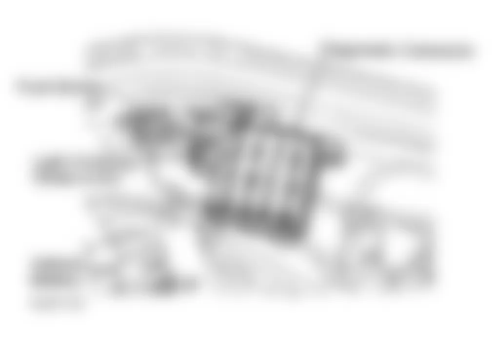 Mercedes-Benz 300E 4Matic 1993 - Component Locations -  Locating Diagnostic Connector (HFM-SFI)