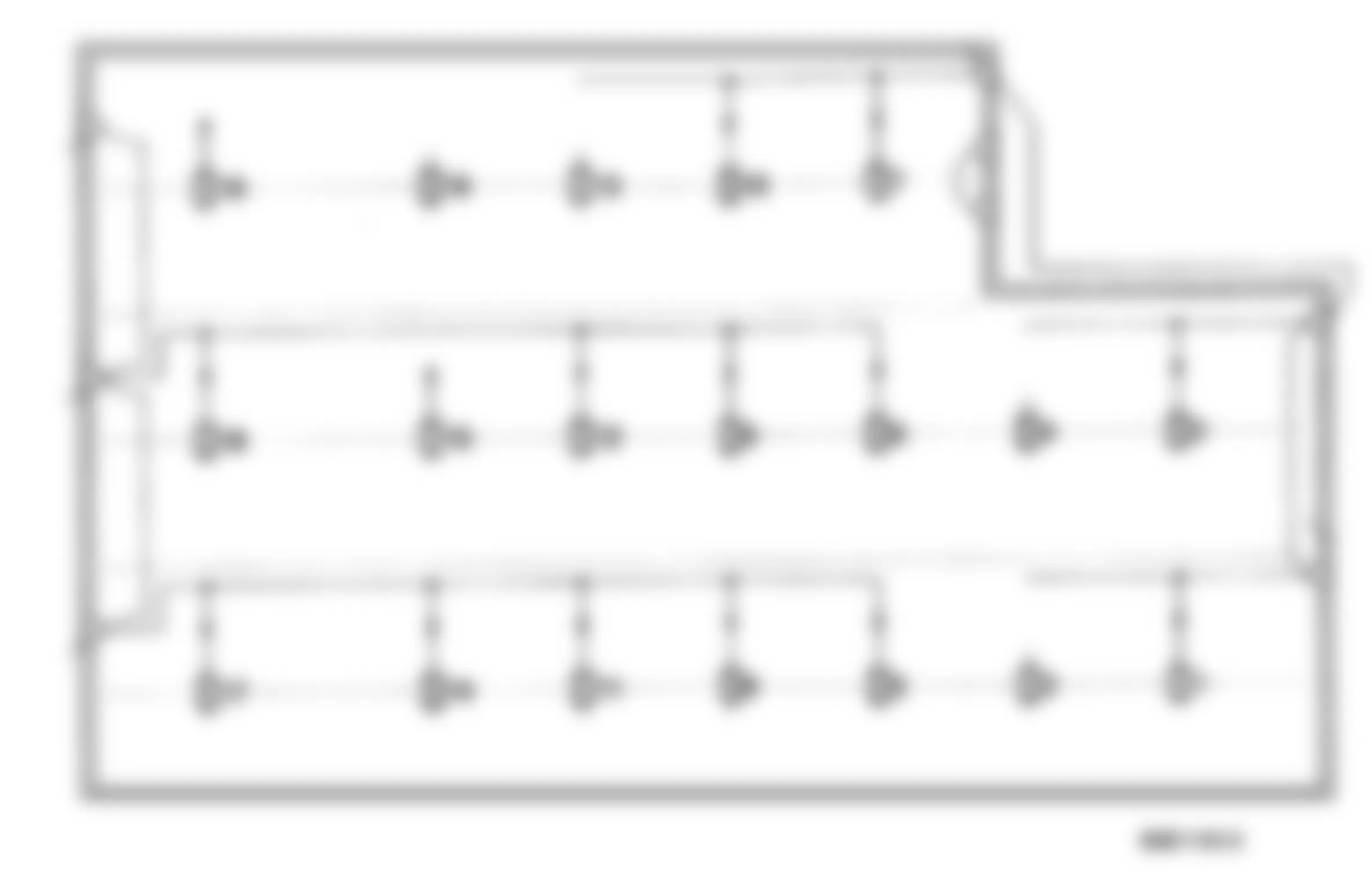 Mercedes-Benz C280 1994 - Component Locations -  Rear Fuse Box Identification - Trunk