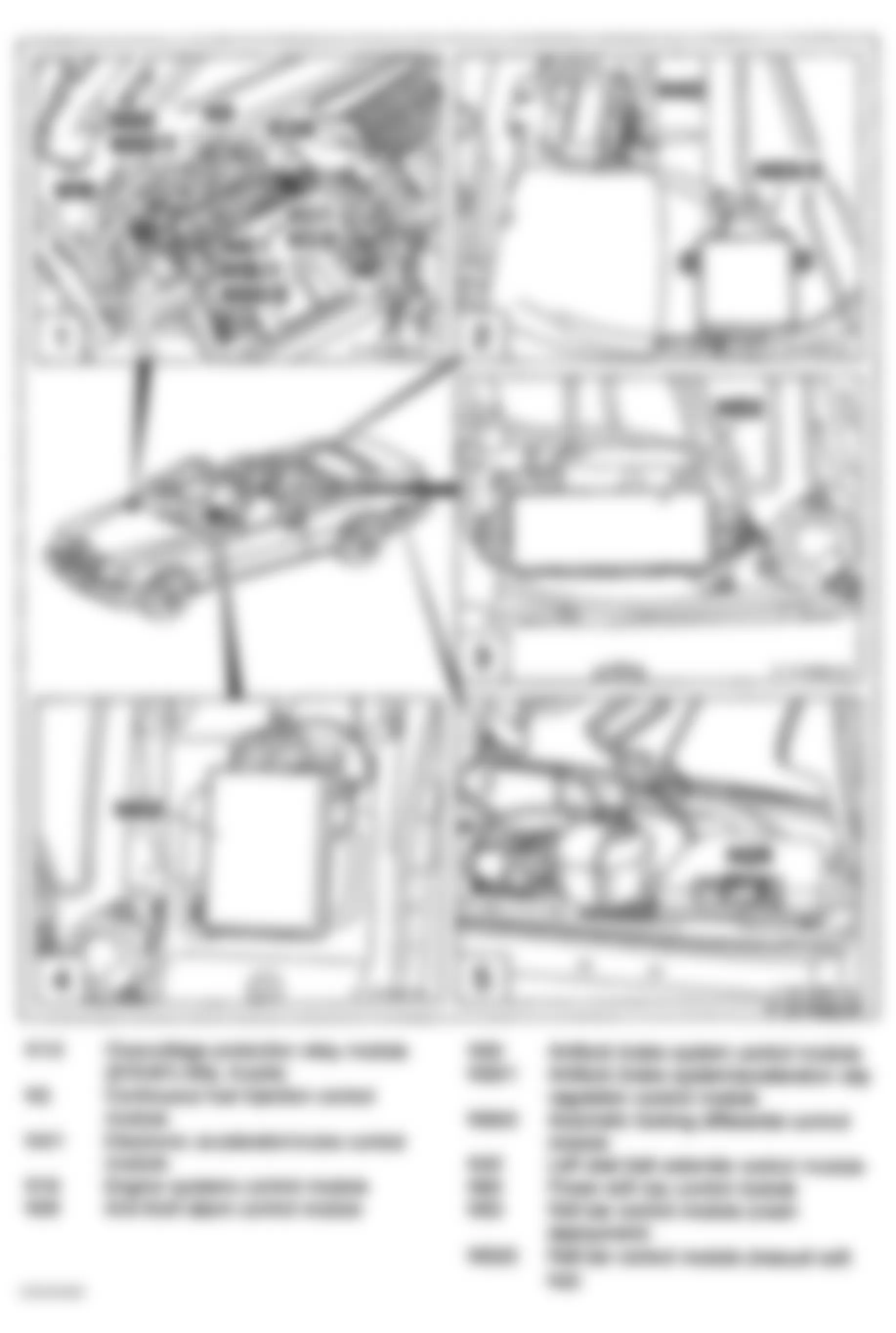 Mercedes-Benz E320 1994 - Component Locations -  Component Locations (5 Of 22)