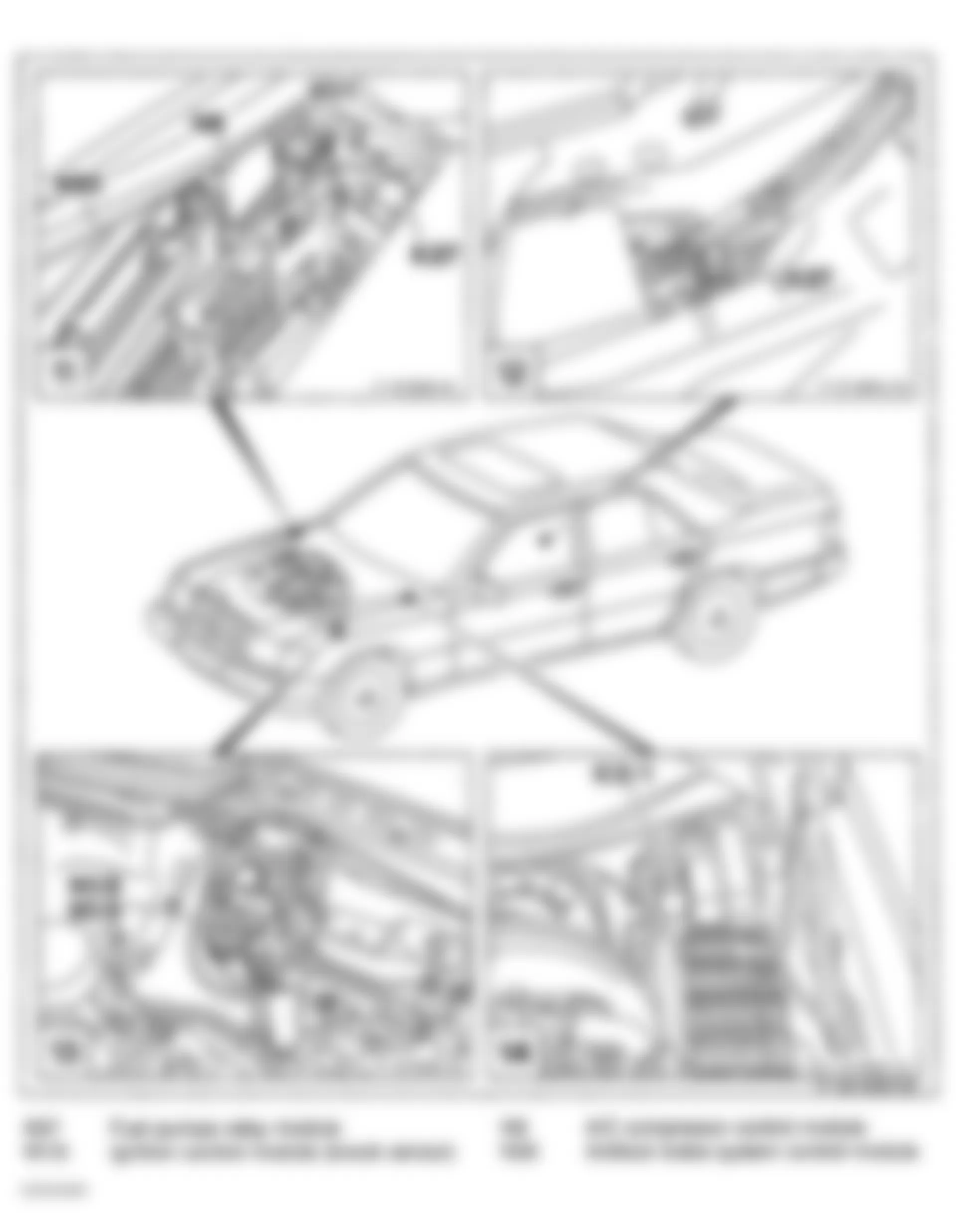Mercedes-Benz E320 1994 - Component Locations -  Component Locations (7 Of 22)