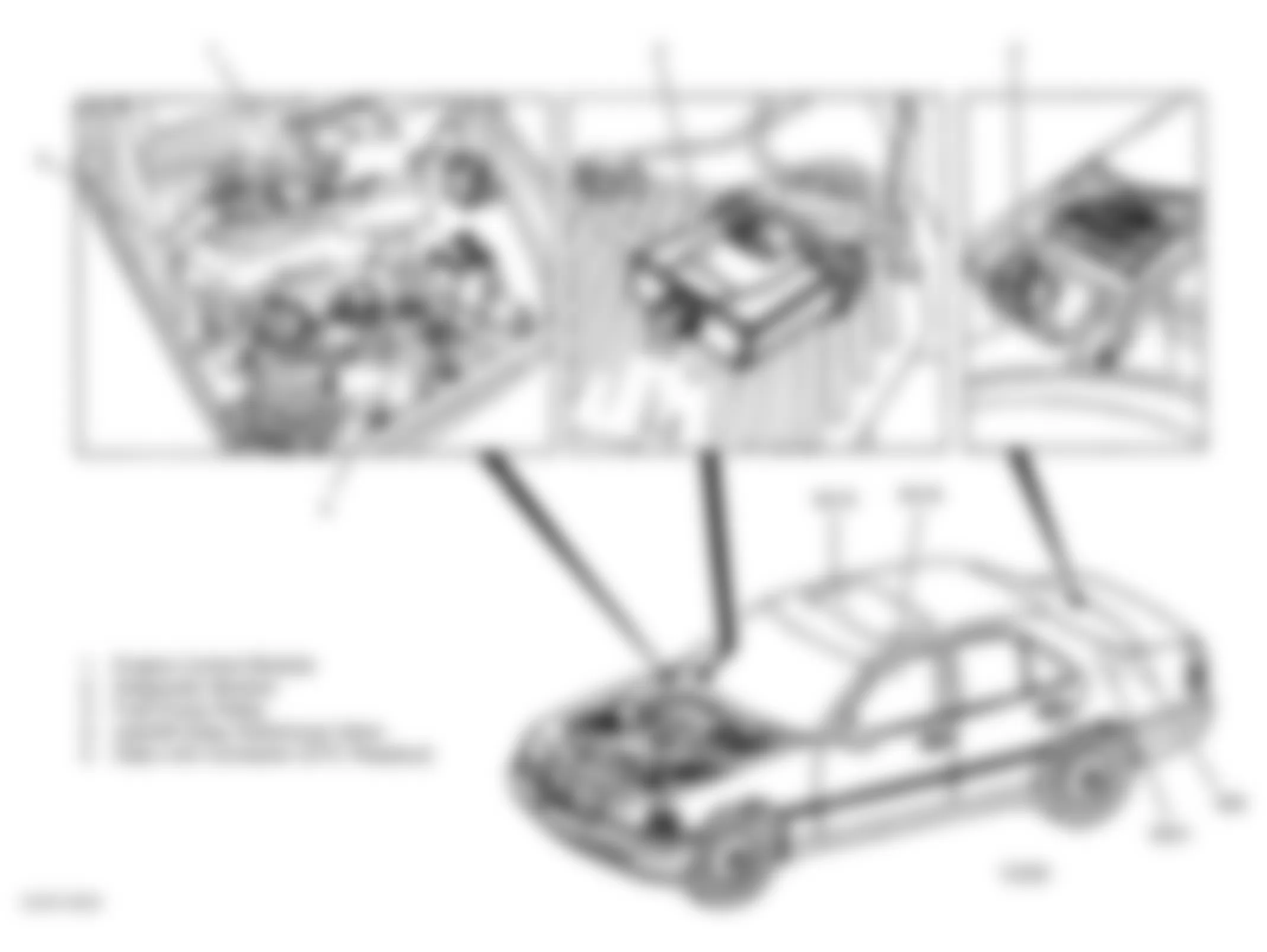 Mercedes-Benz C280 1995 - Component Locations -  Left Side Of Vehicle (C220)