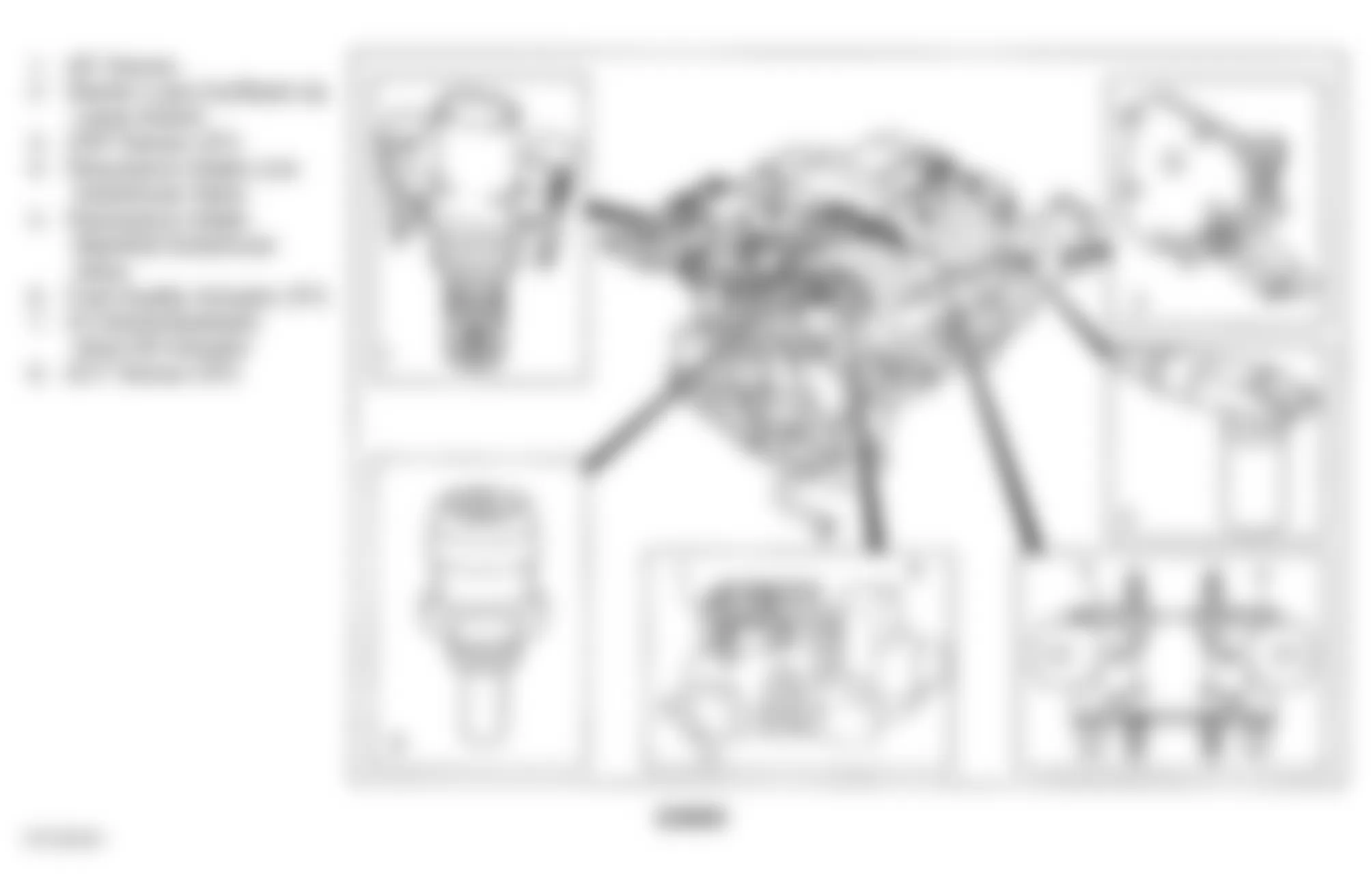 Mercedes-Benz E300 1996 - Component Locations - Engine View (E300D)