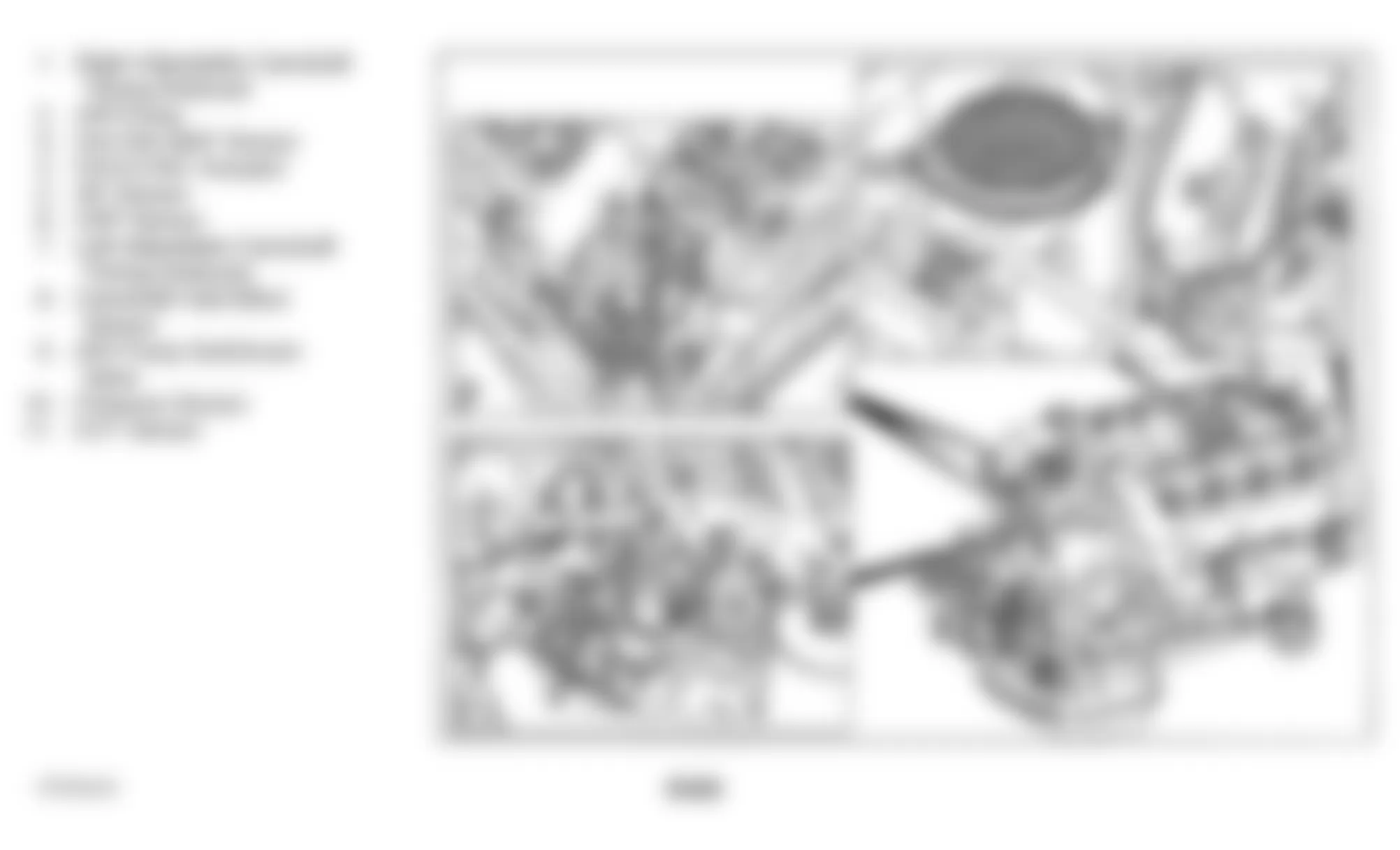 Mercedes-Benz E300 1996 - Component Locations - Engine View (E420)